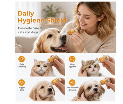✨ Gentle pet eye care—cleaning the eye area and daily fur grooming 👀