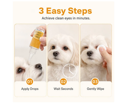 ✨ Gentle pet eye care—cleaning the eye area and daily fur grooming 👀