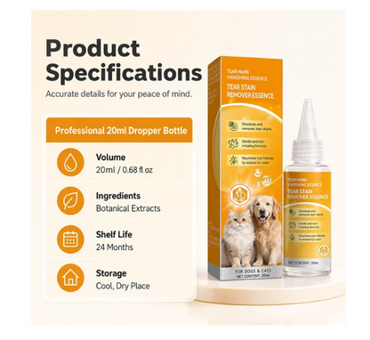 ✨ Gentle pet eye care—cleaning the eye area and daily fur grooming 👀