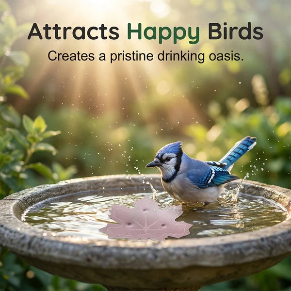🌿Universal Fit Bird Bath Cleaner🐦💦Wildlife-Safe Leaf Purifier for Fresh, Clear Water in Any Garden Basin | Rust-Resistant & Low Maintenance🛡️✨