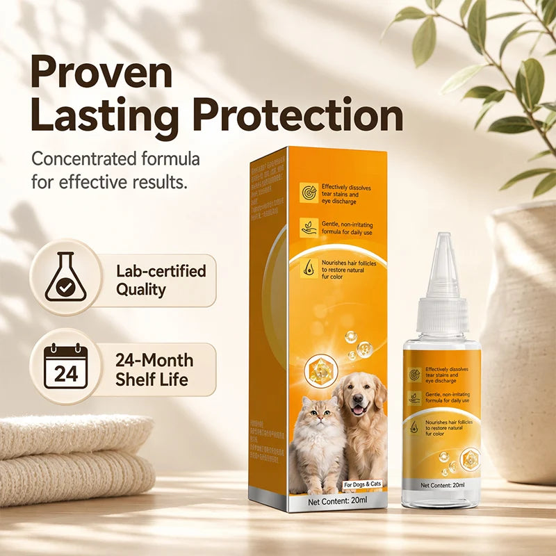 ✨ Gentle pet eye care—cleaning the eye area and daily fur grooming 👀